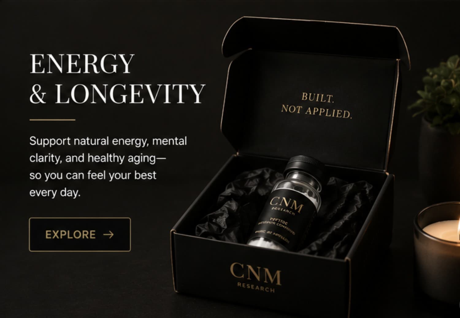 Energy & Longevity — Age on your own terms.